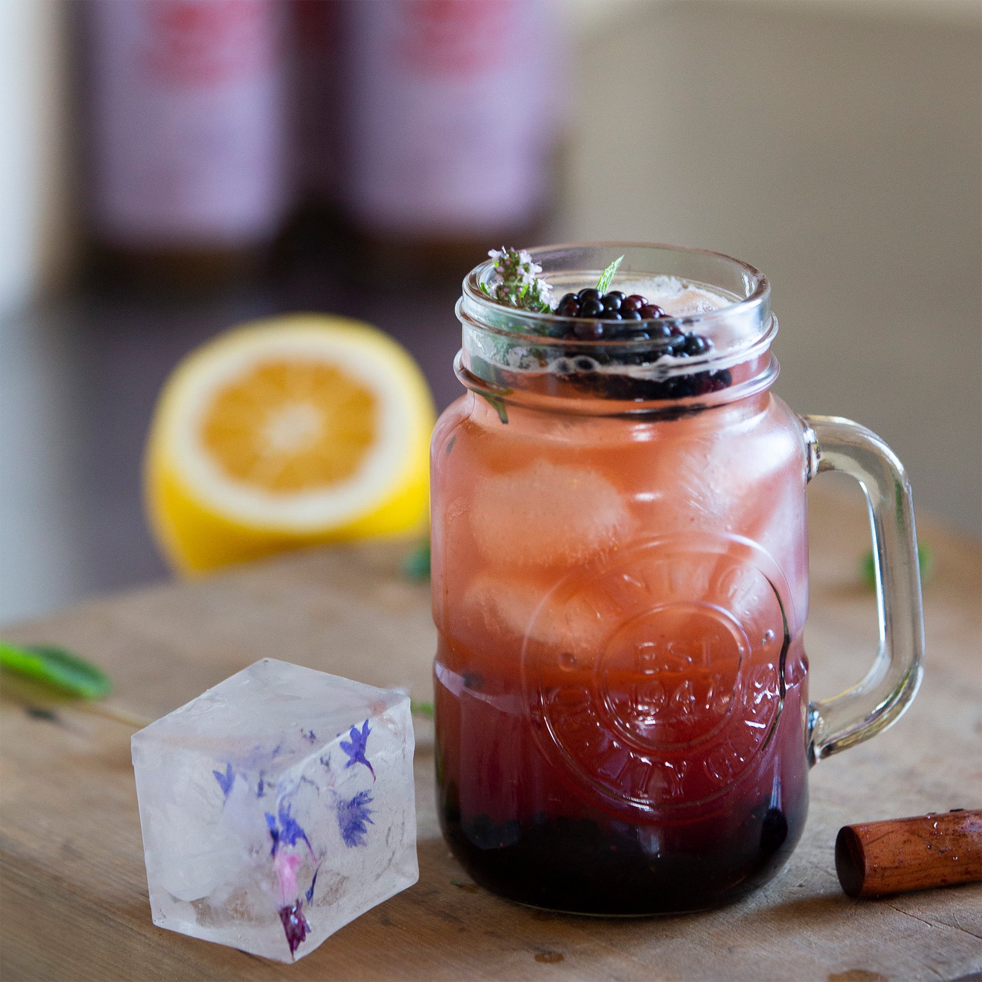 Muddled Blackberry & Plum Spritzer: A Refreshing Low-Sugar Soda Alternative