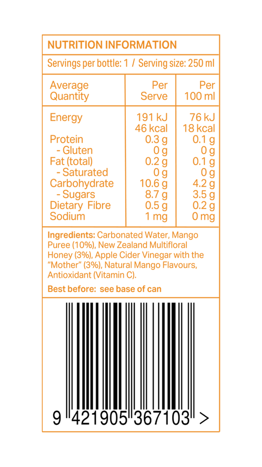 250ml Mango (12 Cans)
