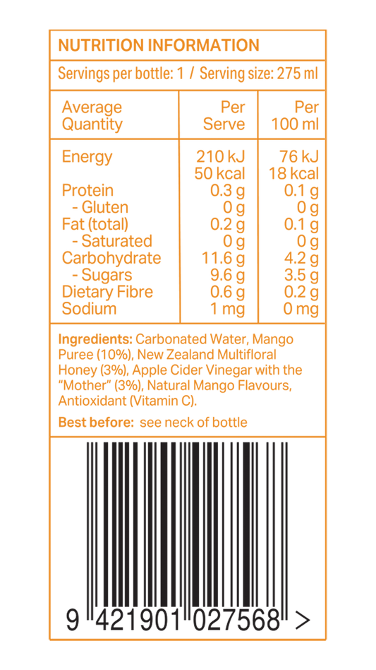 275ml Mango (12 Bottles)