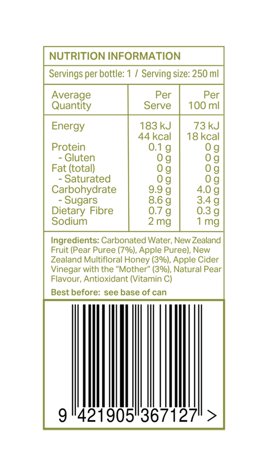 250ml Pear (12 Cans)